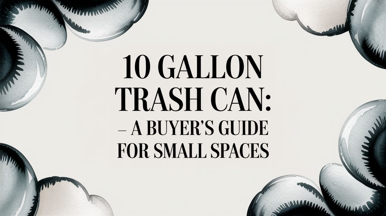 10 Gallon Trash Can: A Buyer's Guide for Small Spaces