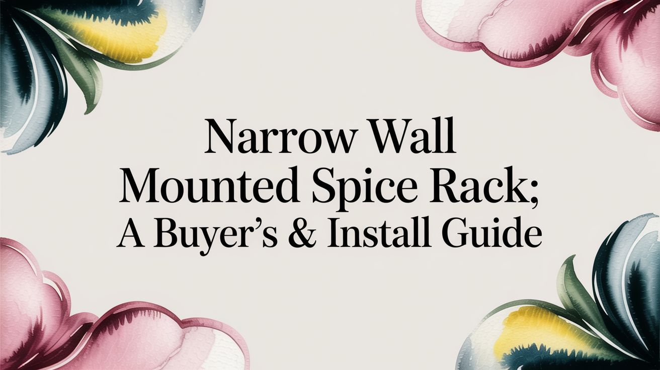 Narrow Wall Mounted Spice Rack: A Buyer's & Install Guide