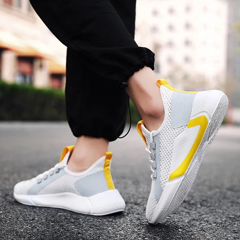 2022 Summer Flying Woven Men's Shoes Travel Casual Shoes Sneakers