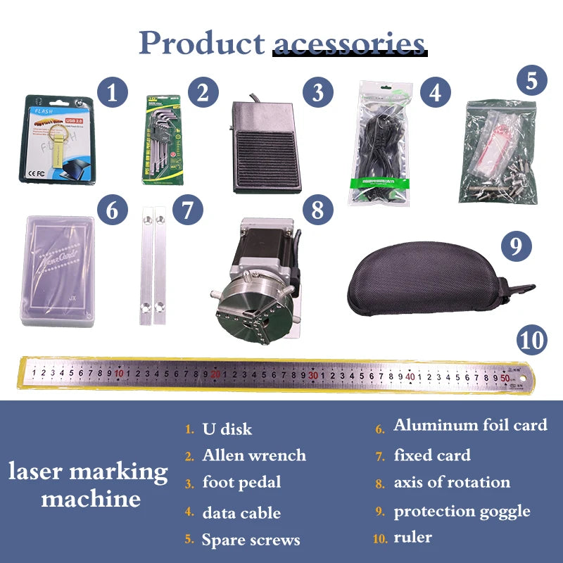 20W 30W 50W 100W Fiber Machine for Mr Carve C2 Fiber Laser Marking Supports DXF & PLT Graphic Format