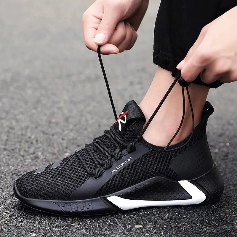 2022 Summer Flying Woven Men's Shoes Travel Casual Shoes Sneakers
