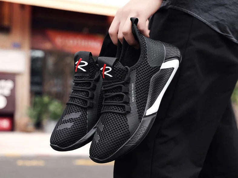 2022 Summer Flying Woven Men's Shoes Travel Casual Shoes Sneakers